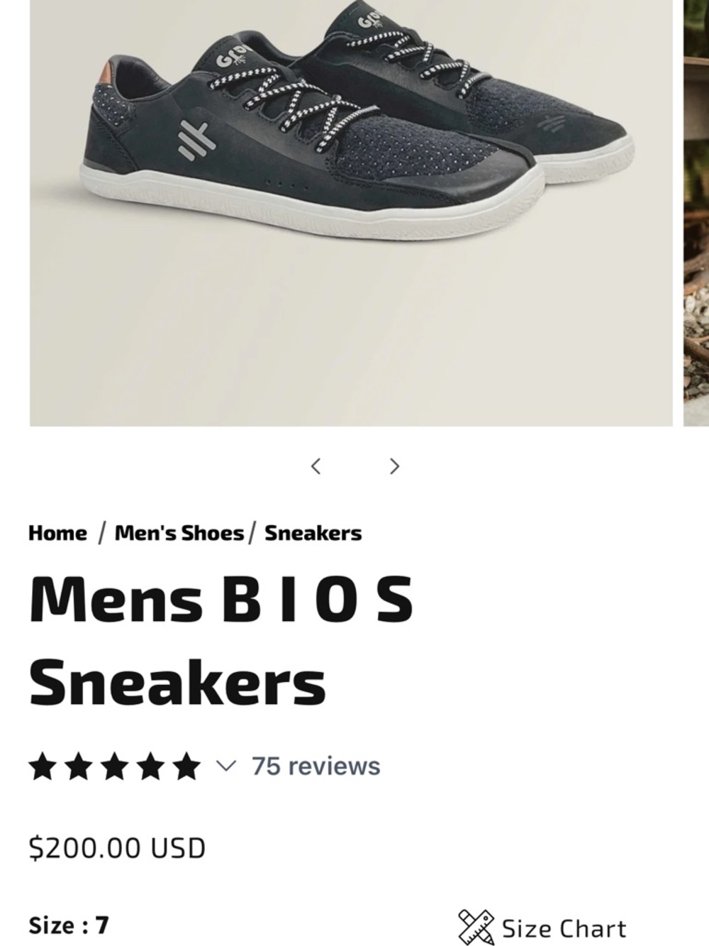 Black Men's Casual Lace-Up Grounding Sneakers by Groundz